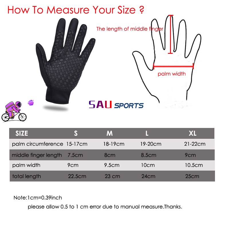 Điện thoại di động có thể di chuyển mùa đông và Găng tay du lịch ngoài trời Găng tay chống thấm nước cho nam và nữ