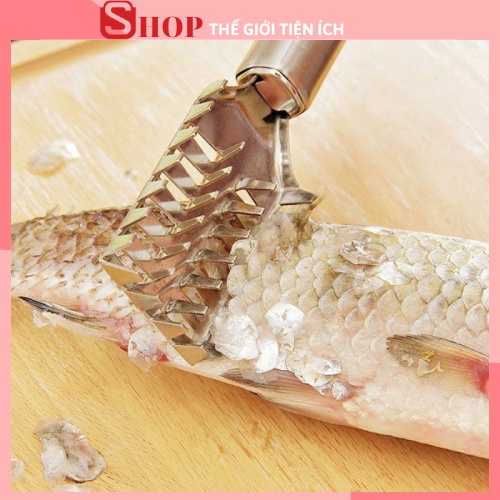 ⛔XẢ KHO⛔ DỤNG CỤ LÓC, ĐÁNH VẢY DA CÁ BẰNG INOX CAO CẤP 88211 SHOP TIỆN ÍCH