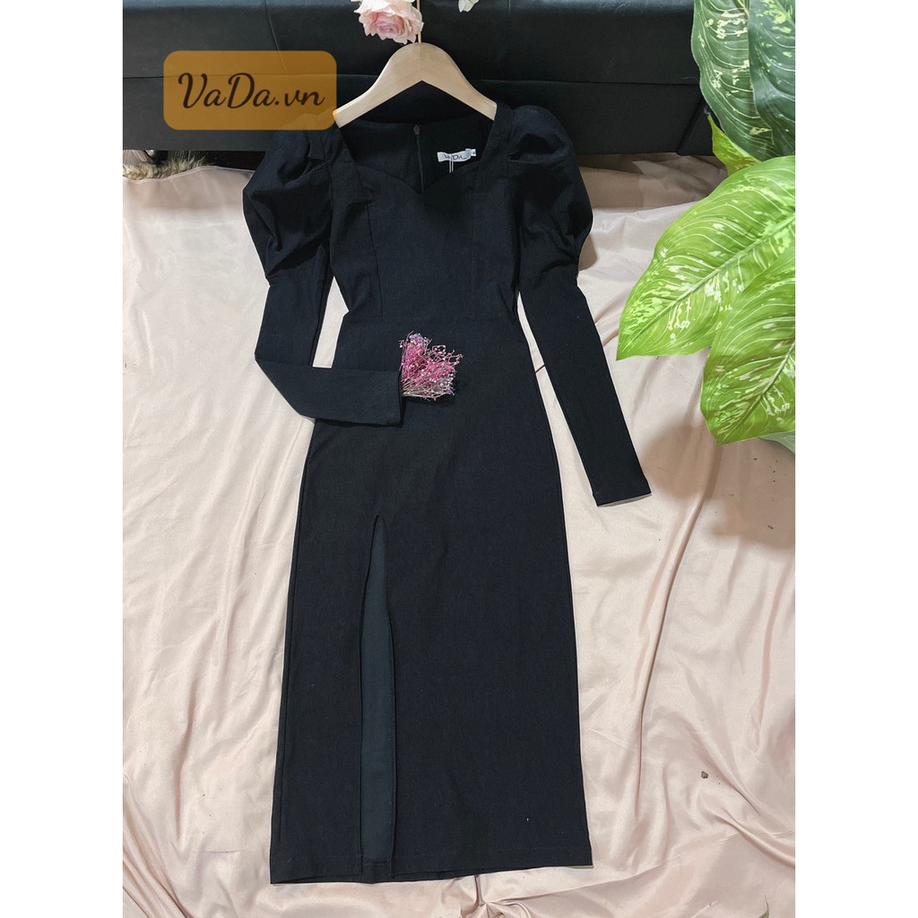 Đầm boddy tay phồng, sẻ đùi khoe chân dài miên man xinh yêu đi tiệc đi chơi cà phê - Thời trang VADA - VB9 | BigBuy360 - bigbuy360.vn