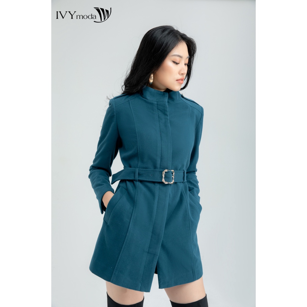 Áo khoác dạ nữ cổ cao IVY moda MS 70M6067
