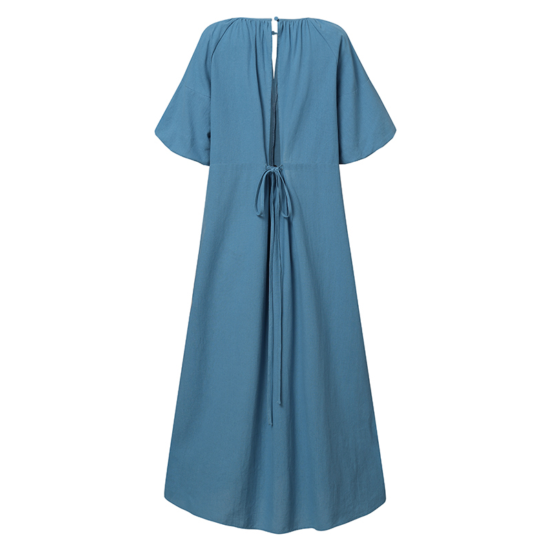 Đầm Maxi ZANZEA Cho Nữ Tay Ngắn Thời Trang | BigBuy360 - bigbuy360.vn