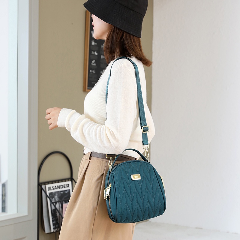 Ba Lô Vải Oxford Thêu Họa Tiết Chống Nước Đa Năng Thời Trang Cho Nữ