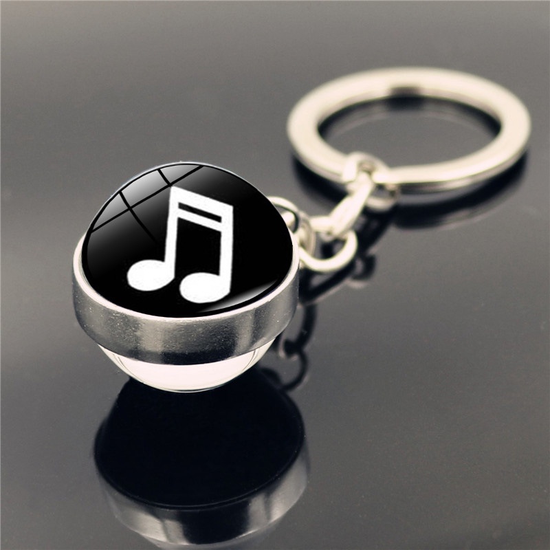 Móc Khóa Kim Loại Hình Đàn piano Thời Gian