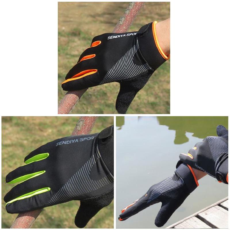 1 Cặp Găng Tay Chạy Xe Đạp Toàn Diện Ngón Tay Có Thể Chạm Màn Hình Cảm Ứng Dành Cho Nam Nữ Mùa Hè