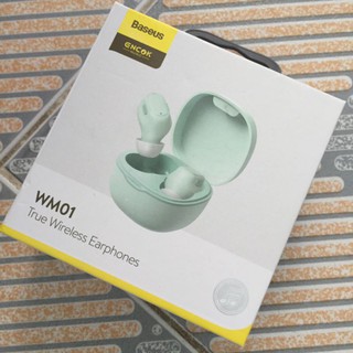 Tai nghe Bluetooth siêu nhỏ gọn Baseus Encok True Wireless WM01 chính hãng
