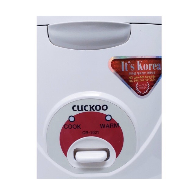 [Mã ELHADEV giảm 4% đơn 300K] Nồi cơm điện 1,8L Hàn Quốc Cuckoo cr-1021