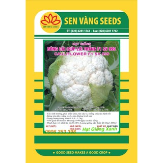 Hạt giống súp lơ trắng- Bông cải trắng 2Gr chịu nhiệt