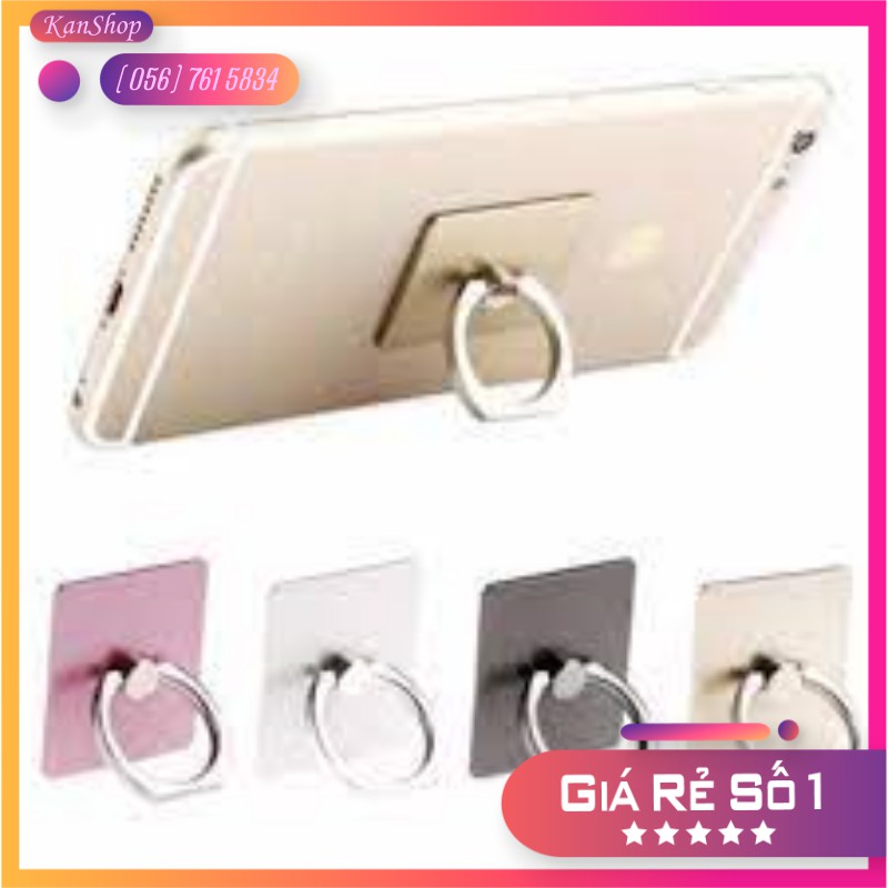 Giá đỡ điện thoại hình nhẫn vuông Trơn Kích thước: 35*30*7mm