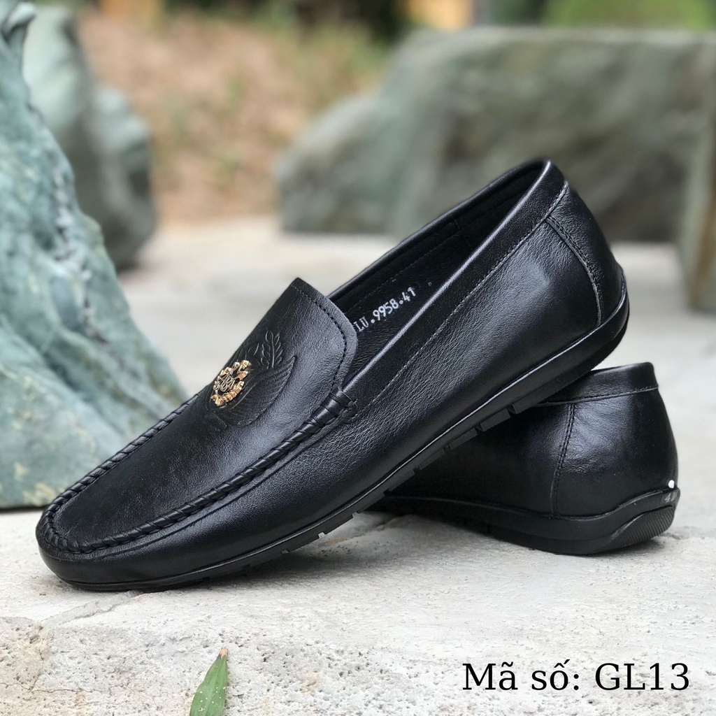 Giày lười nam Alo Davin Da Bò Cao Cấp GL13