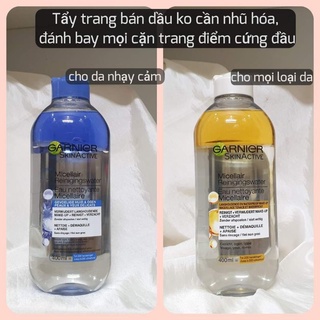 tẩy trang Garnier 400ml Pháp