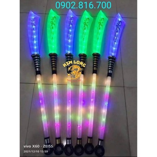 Đồ chơi ĐAO PHÁT SÁNG - kiếm nhật đen Katana kiếm phát sáng đổi màu siêu nét hàng xinj của Ninja hóa trang Samurai