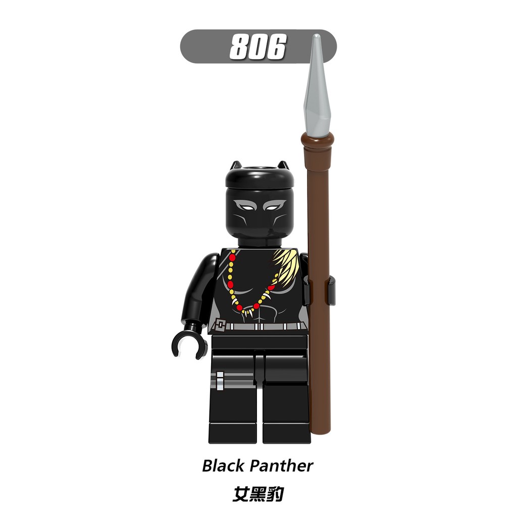 Đồ Chơi Lego X0184 XH804 Ulysses Klaw Black Panther Shuri Marvel Độc Đáo