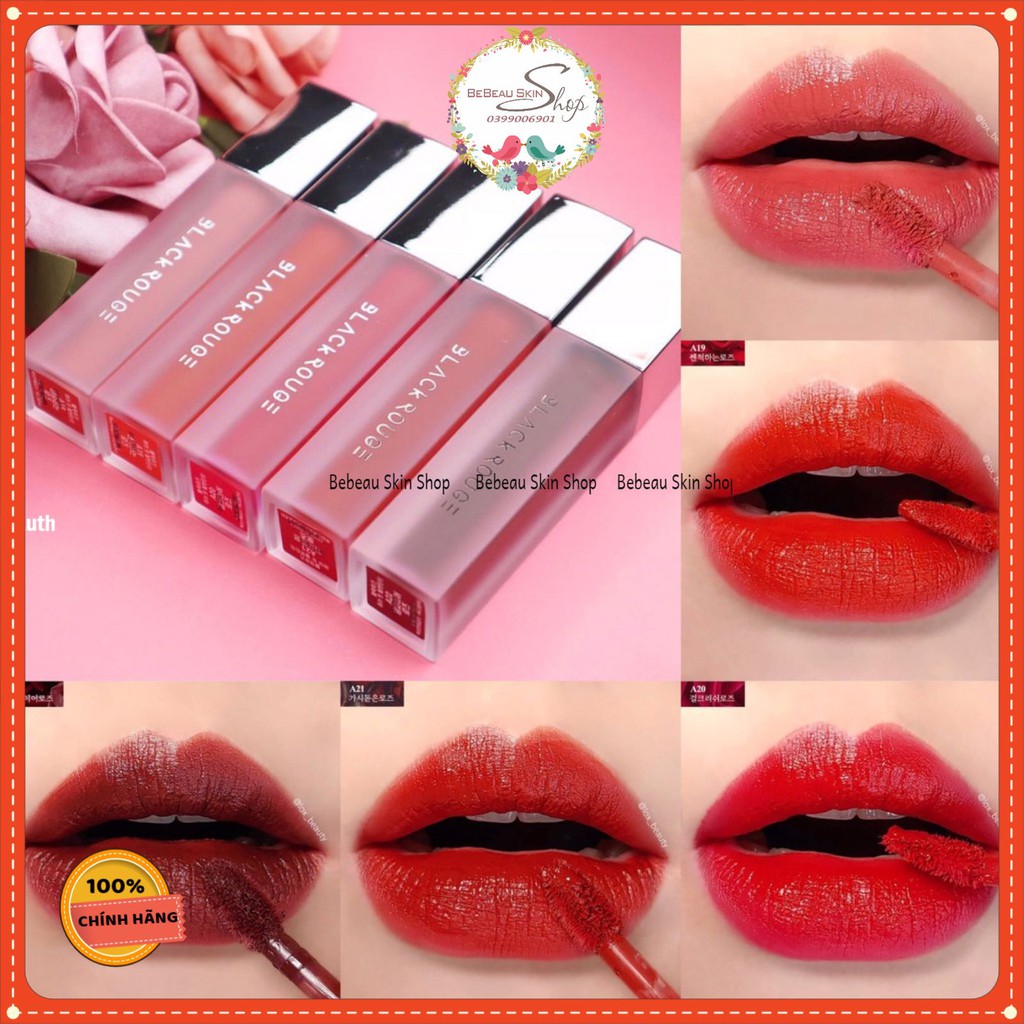 Son BLACK ROUGE AIR FIT VELVET TINT VER.4 "BAD ROSE | Thế Giới Skin Care