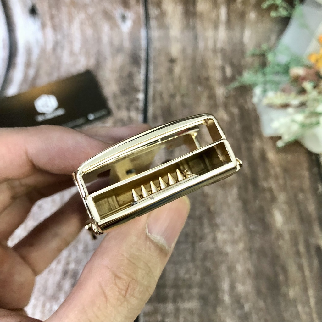 Đầu Khóa Thắt Lưng Nam Khóa Tự Động Cao Cấp, Mặt Dây Nịt Lọai Xịn Khóa Hợp Kim Thép Dày, Nặng Tay Chắc Chắn Nhám Ngang
