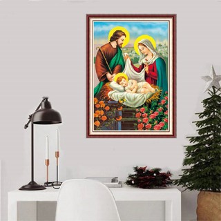 ❤FLASH SALE❤ TRANH ĐÍNH ĐÁ GIA ĐÌNH CHÚA - KÍCH THƯỚC 53x76CM