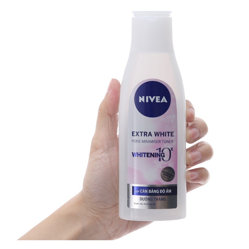 Nước hoa hồng dưỡng trắng da Nivea Extra White 200ml