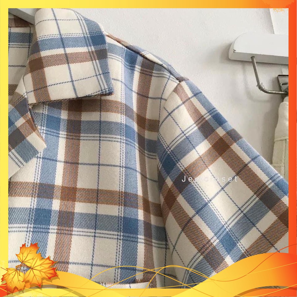 ÁO Sơ Mi 💯ÁO Kẻ Caro 💯Nữ form dáng rộng-vải kate mềm mịn-không nhăn-không xù-mẫu hottrend thời trang-cá tính Mã ASC01 | BigBuy360 - bigbuy360.vn