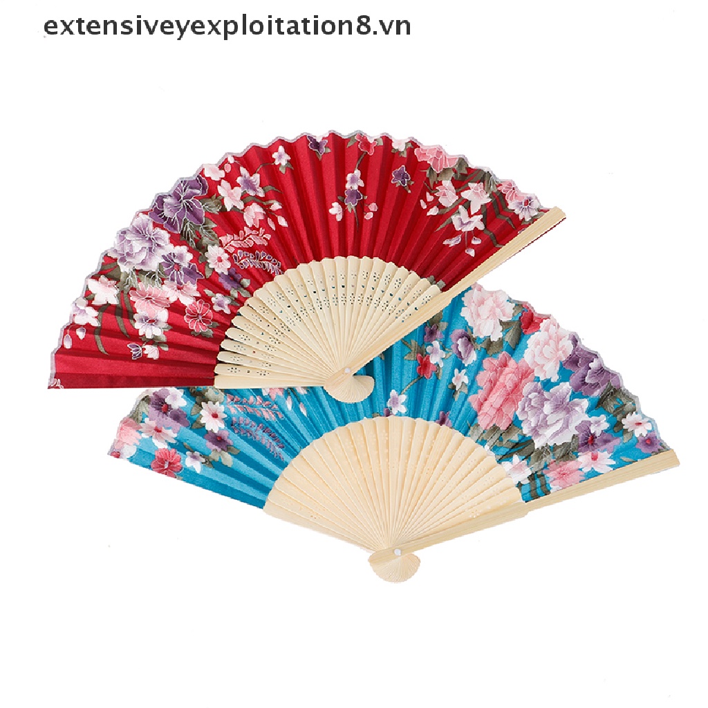Quạt xếp cầm tay phong cách Trung Hoa Nhật Bản độc đáo