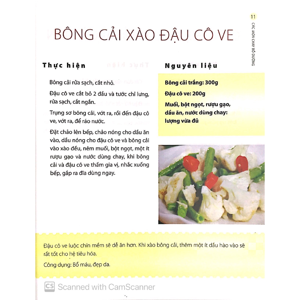 Sách - Các Món Chay Bổ Dưỡng (Tái Bản)