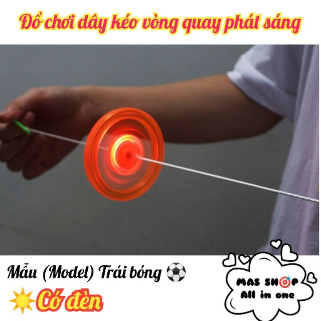 Đồ chơi dây kéo vòng quay phát sáng có đèn