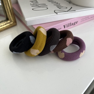 Set cột tóc họa tiết trái tim Modleaf Love tie set Hàn Quốc