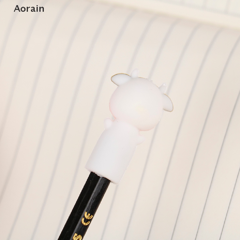1 Bộ 3 Nắp Đậy Bút Chì / Mỹ Phẩm Bằng Silicone Tiện Dụng