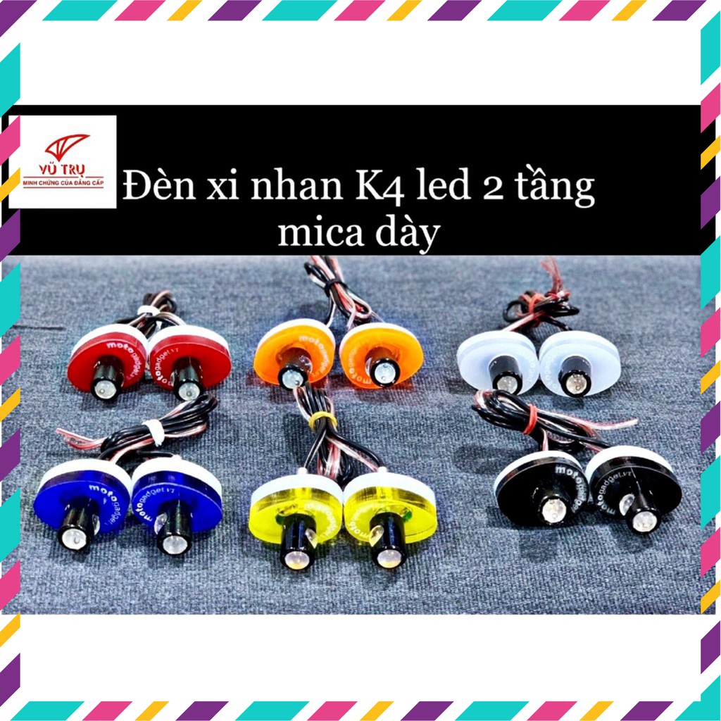 [CỰC RẺ] Cặp đèn xi nhan led K4 2 tầng nhiều mẫu mã thời trang - Thương hiệu Universe