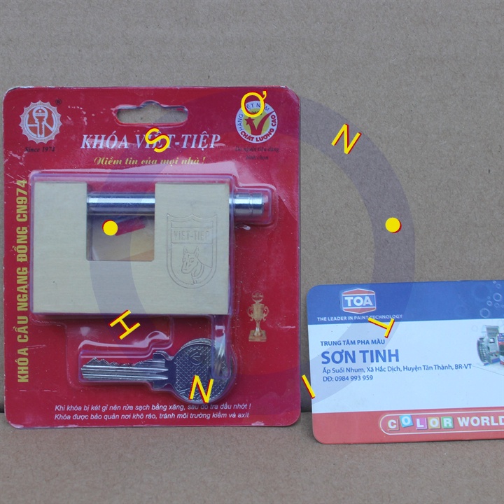 Khoá cầu ngang đồng việt tiệp CN 974 971 05203 982