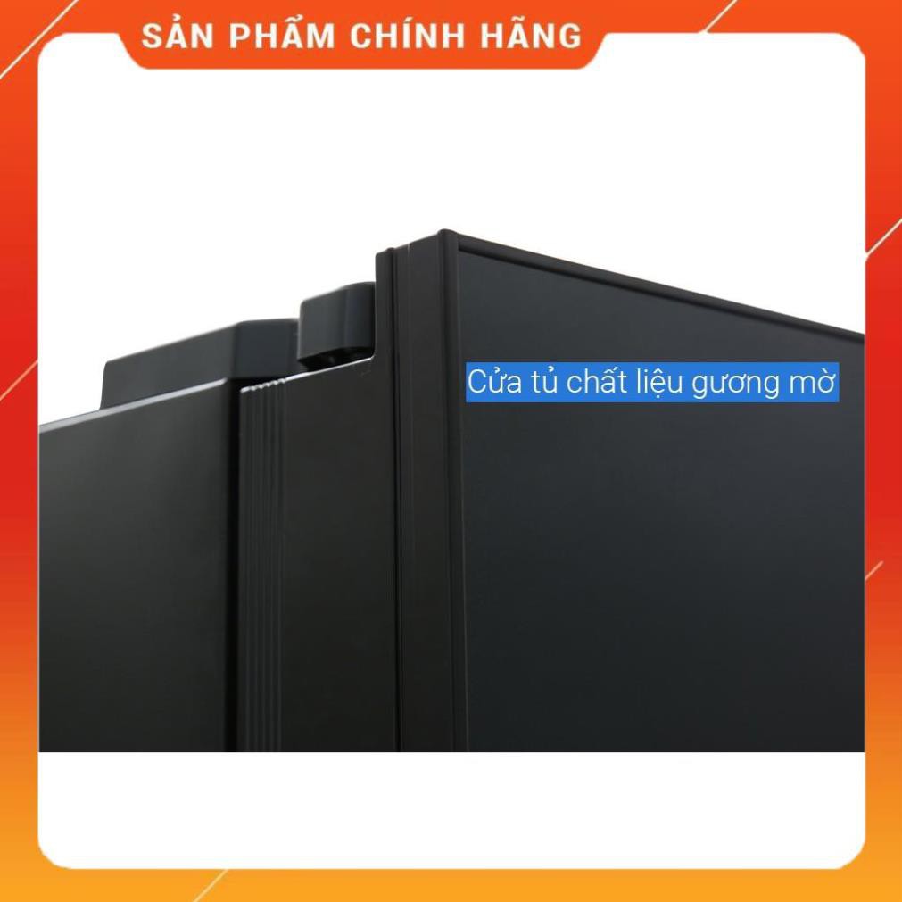 [ FREE SHIP KHU VỰC HÀ NỘI ] Tủ lạnh Hitachi side by side 3 cửa màu đen R-FM800PGV2(GBK) 24/7