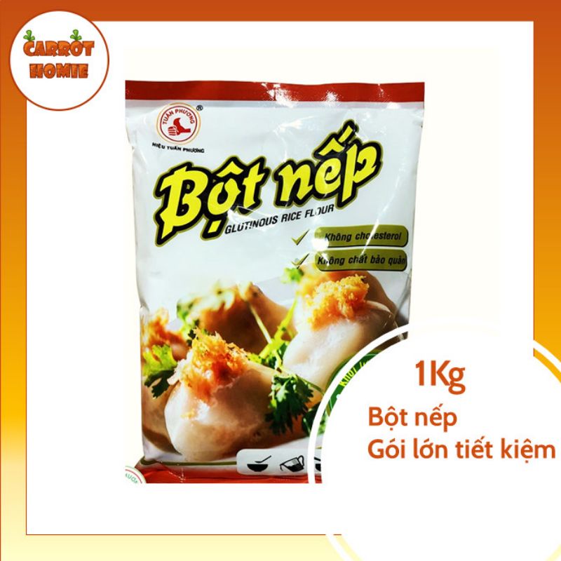 BỘT NẾP 1kg gói lớn làm bánn rán, nấu cháo siêu mịn