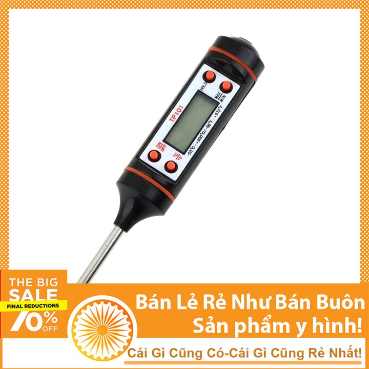 Que Đo Nhiệt Kế Điện Tử Đo Nhiệt Độ Nước, Chất Lỏng, Thực Phẩm TP101