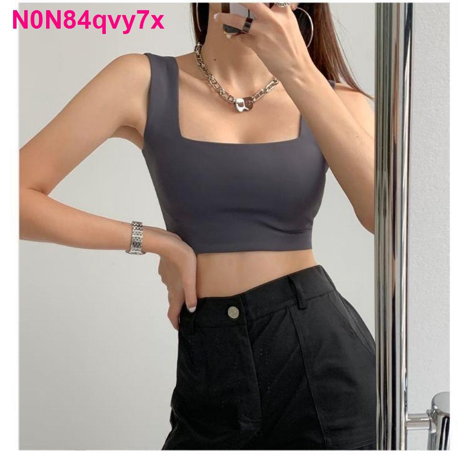 Áo vest cộc tay kiểu Hồng Kông với khoác phía dưới, màu đen mùa hè, Xuanya, mặc ngoài, bó sát, hở rốn, cẩn thậ