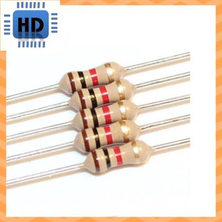 Điện Trở Vạch 1/4W 5% 1K-15K (Túi 50 con) zin HD1
