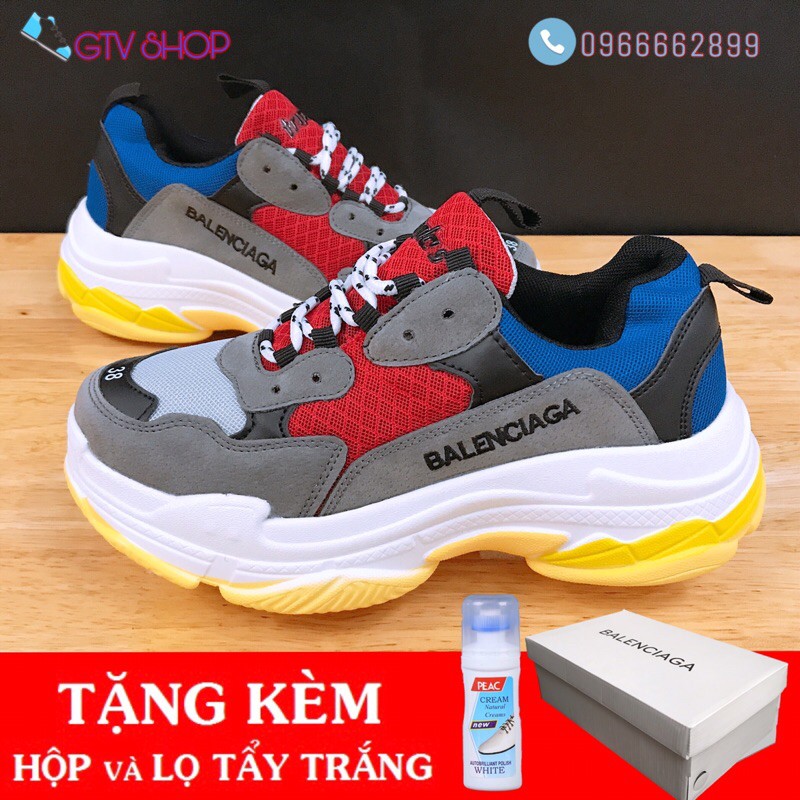 TẶNG HỘP VÀ LỌ TẨY TRẮNG - Giày thể thao nam nữ ulzzang 3len trip, 6 mẫu hot, size 36-43.      . | BigBuy360 - bigbuy360.vn