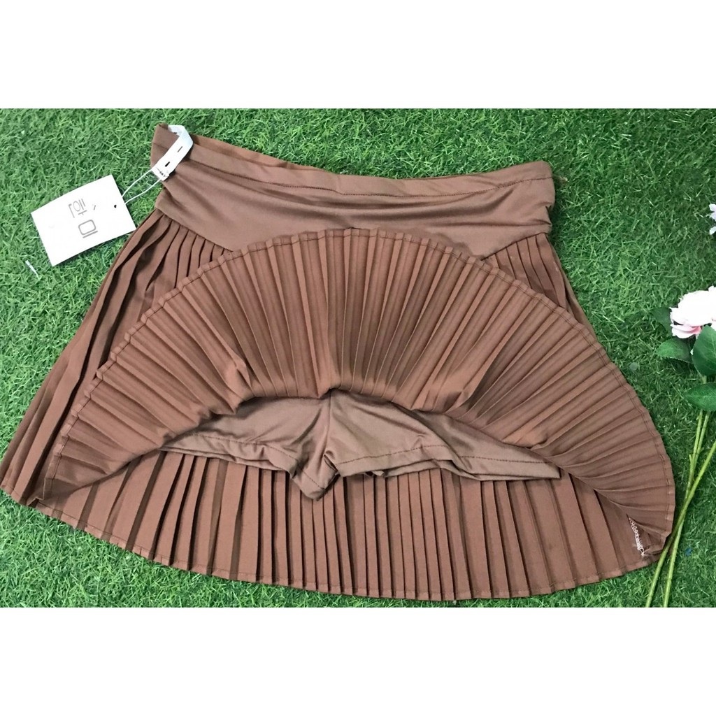 Chân Váy Bầu Xếp Li Nhỏ Xinh Xắn Thời Trang Cho Mẹ, Có Lót Quần Mềm Bên Trong