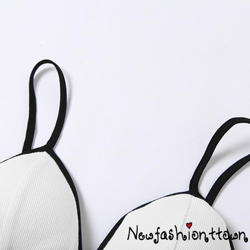 Set Đồ Lót Ngắn Hai Dây In Chữ Thời Trang Nữ Tính