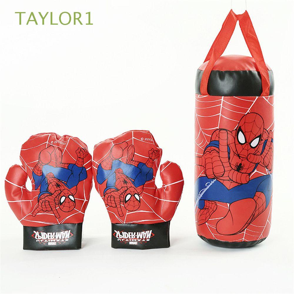 Bộ găng tay và bao cát boxing mini in hình người nhện độc đáo cho trẻ em