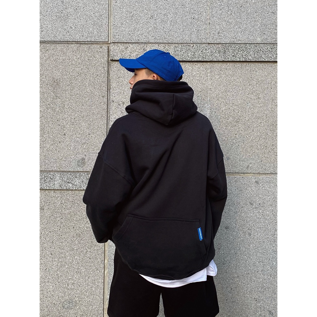 ÁO KHOÁC NỈ HOODIE BASIC 3 TÚI độc đáo, Unisex Nam Nữ form rộng, tay phồng, cao cấp màu đen - Hoodie local DRAGONBYBOI | BigBuy360 - bigbuy360.vn
