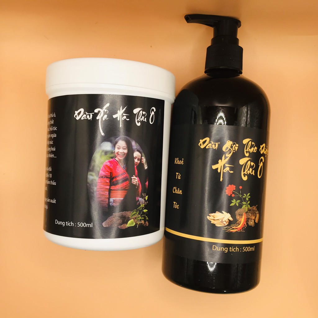 Hà thủ ô, dầu gội thảo dược, dưỡng sinh đông y, siêu mượt