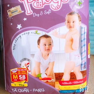 Bỉm quần Paby's thạch thảo size M58,L54,XL48,XXL42 miếng /1 gói + KM