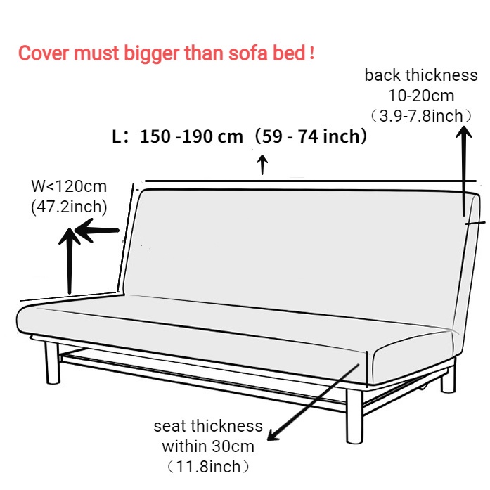 Vỏ bọc ghế sofa co giãn toàn diện không tay dựa có thể gập lại tiện dụng