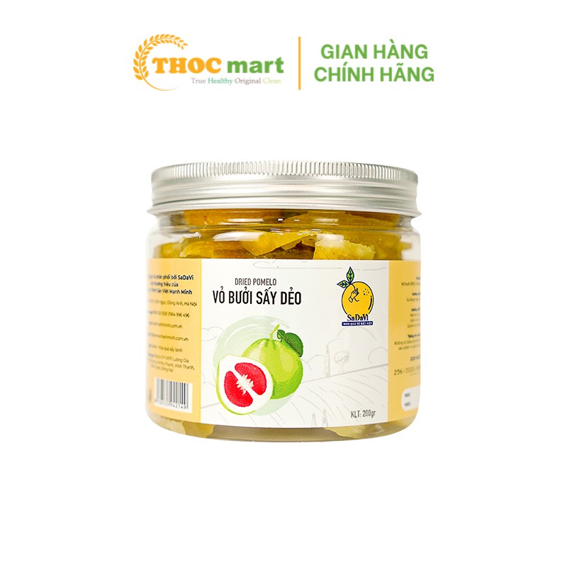 [ THOCmart.vn ] Trái cây sấy dẻo King Food - SaDaVi đặc biệt hộp nhựa 200g