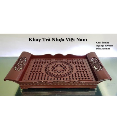 Khay trà nhựa giả gỗ Cao cấp các loại của nhựa Song Long