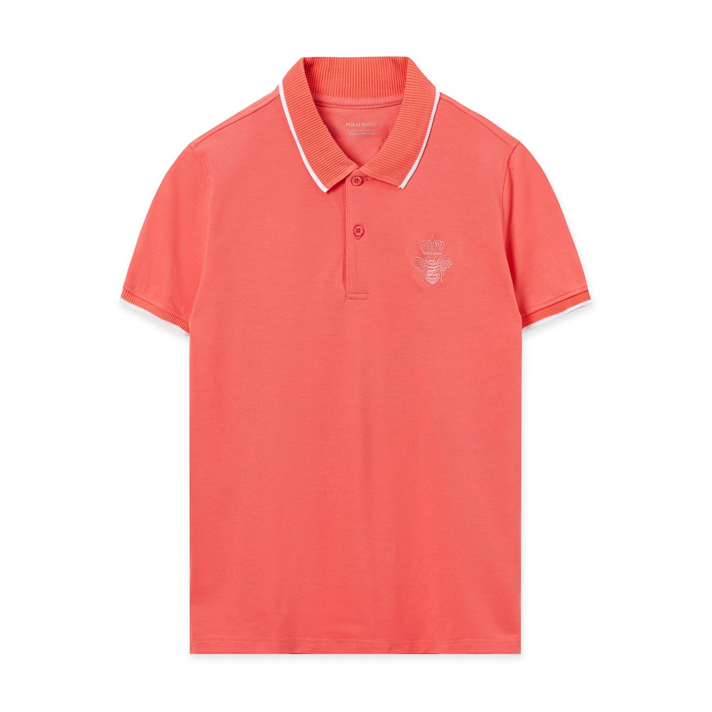 Áo polo nam Leo Vatino cotton cá sấu thêu ong thun polo cổ bẻ tay ngắn PLS09