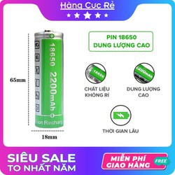 Cell Pin 18650 Lishen 2600mah-5C (Xả 10A) bao test dung lượng