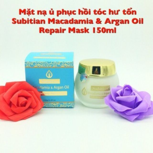 DẦU HẤP Ủ TÓC SUBITIAN MACADAMIA DEEP REPAIR MASK PHỤC HỒI SIÊU MƯỢT 150ML