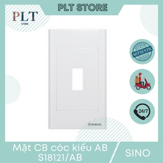 Mặt nhựa chứa 1 mccb kiểu a và b sino s18121/ab dòng s18