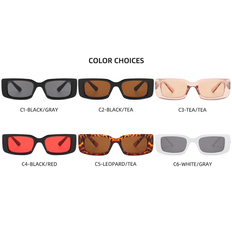 Kính mát gọng vuông nhỏ hình hoa tuyết phong cách âu mỹ thời trang cho nam và nữ