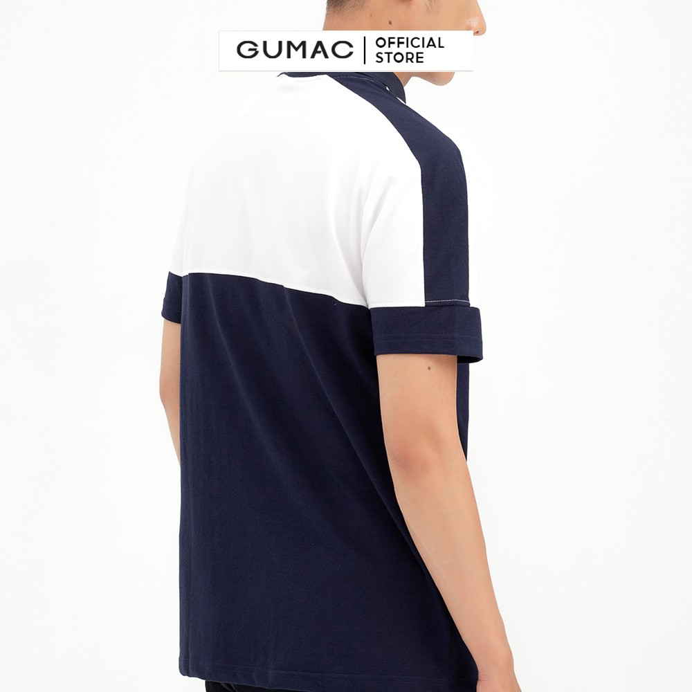 [Mã WABRGD12 giảm 10% đơn 250K] Áo thun nam polo phối màu GUMAC ATNB5112 | BigBuy360 - bigbuy360.vn