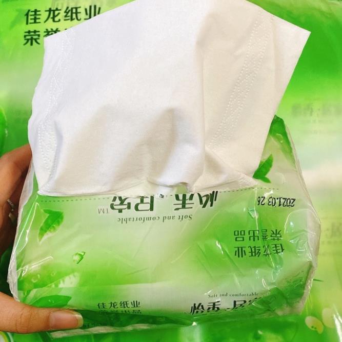 Dây 8 gói giấy ăn rút Trà xanh siêu dai, mềm, đẹp